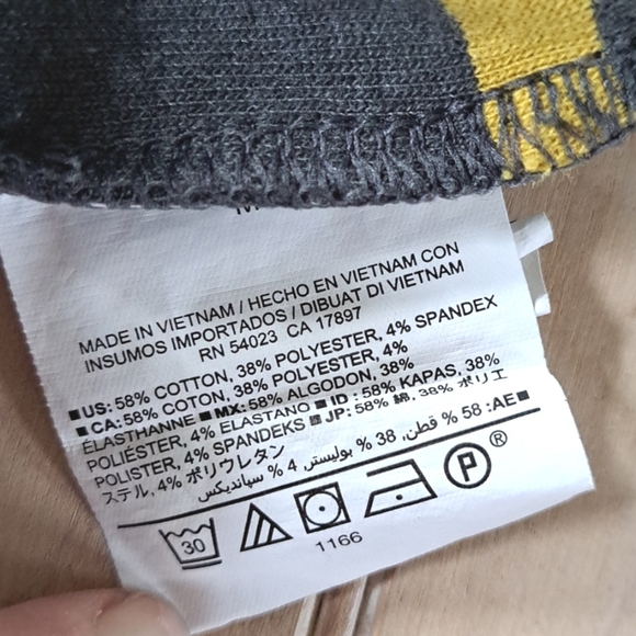 Old Navy Short Sleeve Fitted Striped Midi Sweater Comfy Causal Dress - Picture 7 of 7